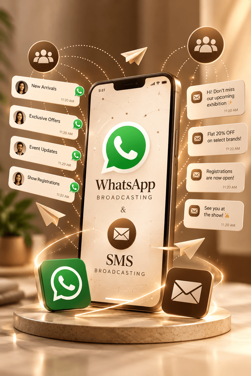 SMS & WhatsApp Broadcasting